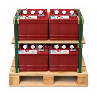 4 Bater�as TROJAN T-145 aplicaci�n Solar | 6 Voltios 287 Amperios 